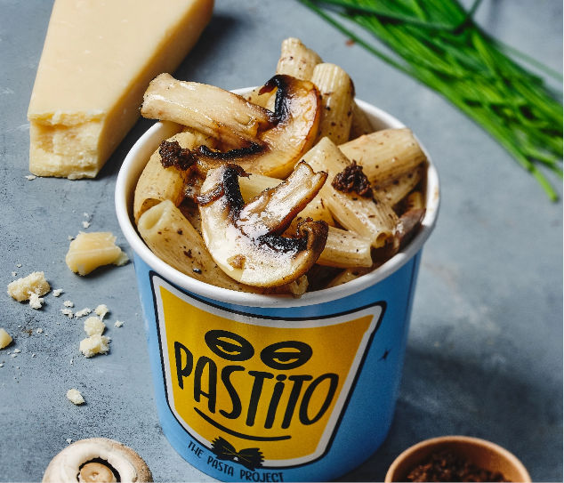 Pastito - pasta with mushrooms